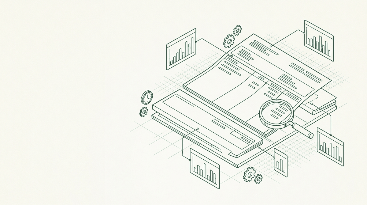 Isometric wireframe of a paycheck exploded into cost layers